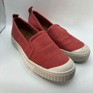 Zodiac Ciara Red Canvas Slip On Sneakers Women's‎ Size 6M Casual Shoes